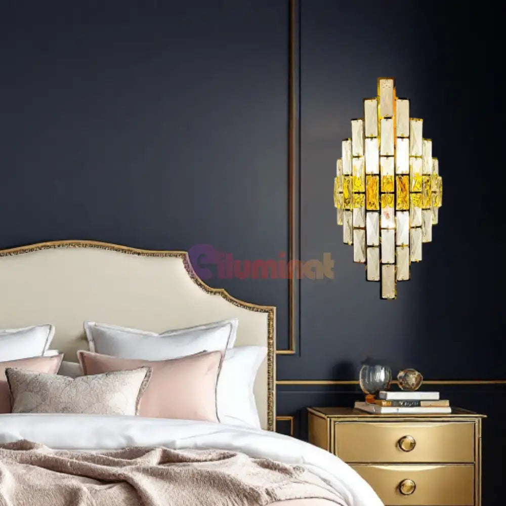 Aplica de Perete 3XE14 Bijou Royale AURIU / CRISTAL / APLICA PERETE Wall Light Fixtures