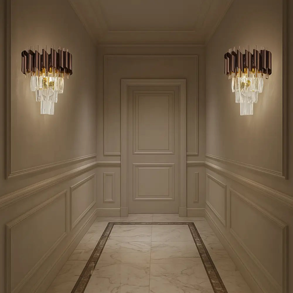 Aplica Perete Cristal RFAN 2 X E27 S9001/2KF + FGD AURIE / CRISTAL / APLICA PERETE Wall Light Fixtures