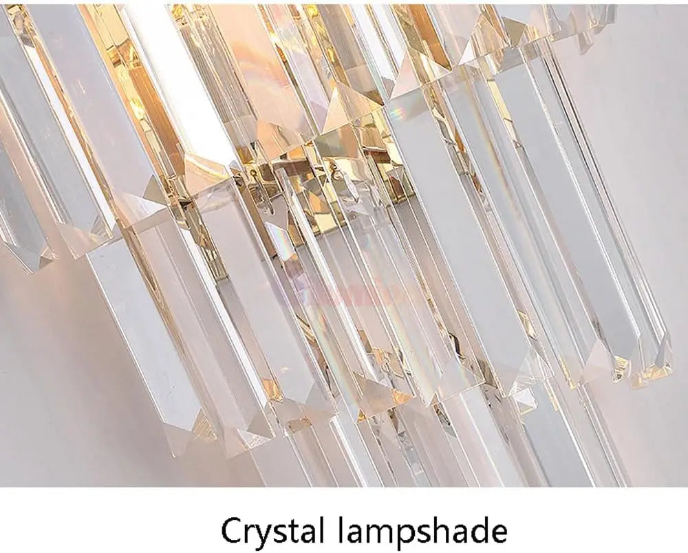 Aplica Perete Cristal Dark Chrome Luxury Wall Light Fixtures