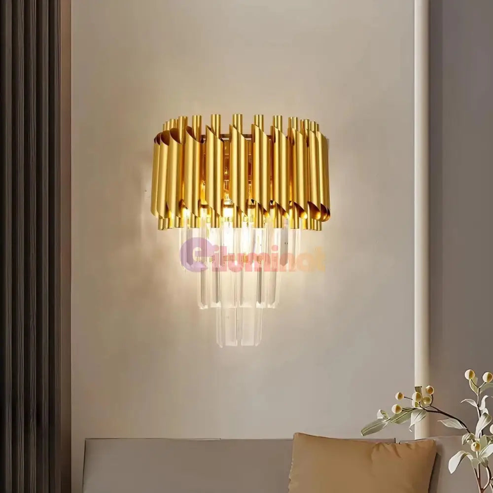 Aplica Perete Cristal Golden Panther AURIE / CRISTAL / APLICA PERETE Wall Light Fixtures
