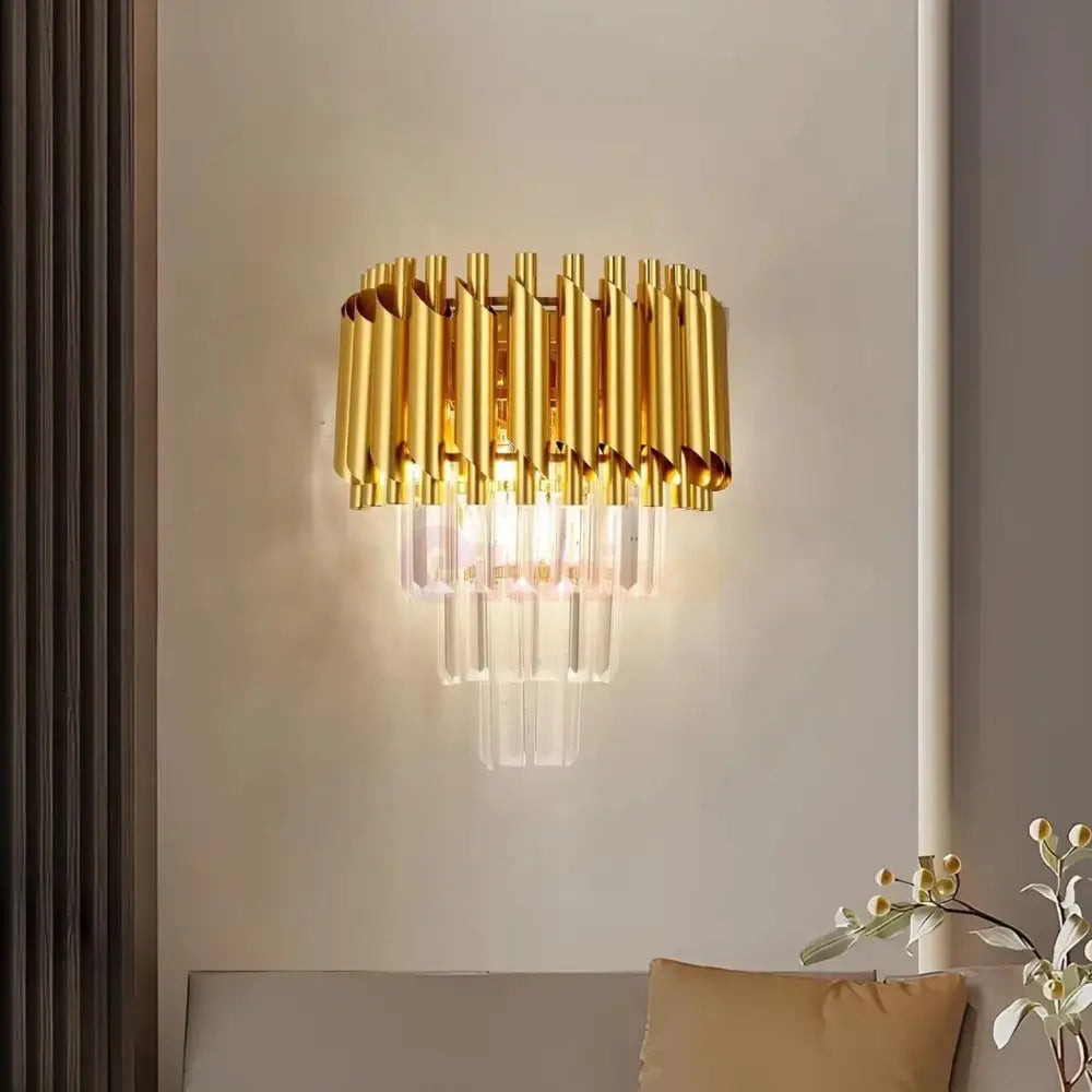 Aplica Perete Cristal Golden Panther AURIE / CRISTAL / APLICA PERETE Wall Light Fixtures