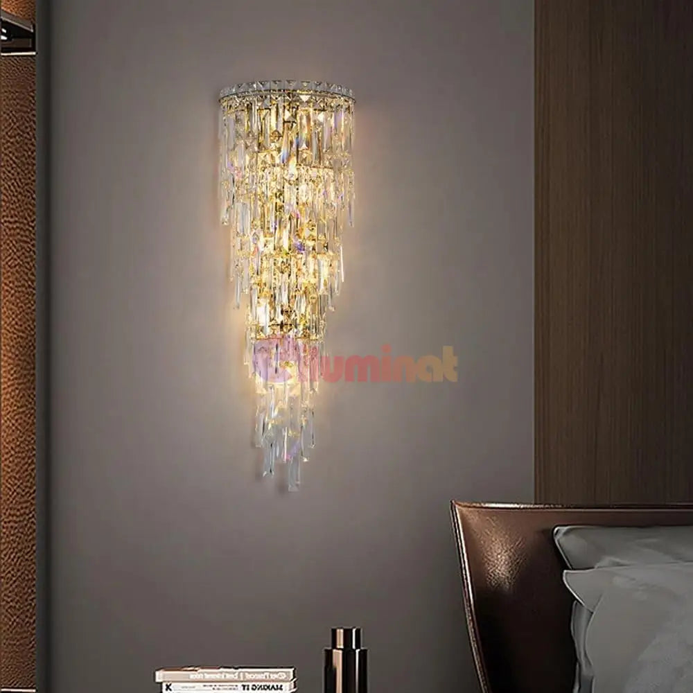 Aplica Perete Cristal Grande Glass 7xE14 Wall Light Fixtures