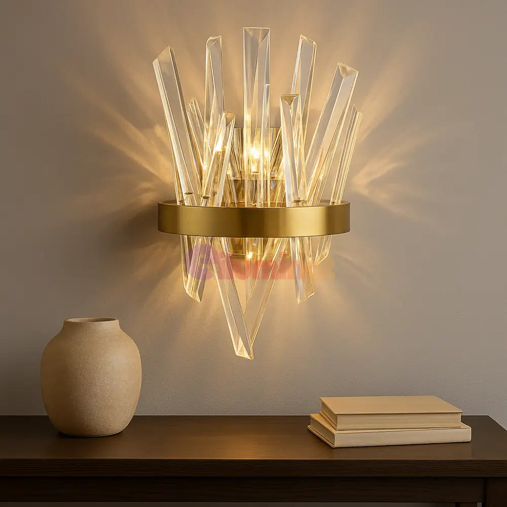 Aplica Perete Cristal Luxury CONSTANTINOPOLE AURIE / CRISTAL Wall Light Fixtures