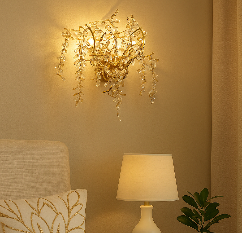 Aplica Perete Cristal Luxury Golden Grapes AURIE / CRISTAL / APLICA PERETE Wall Light Fixtures