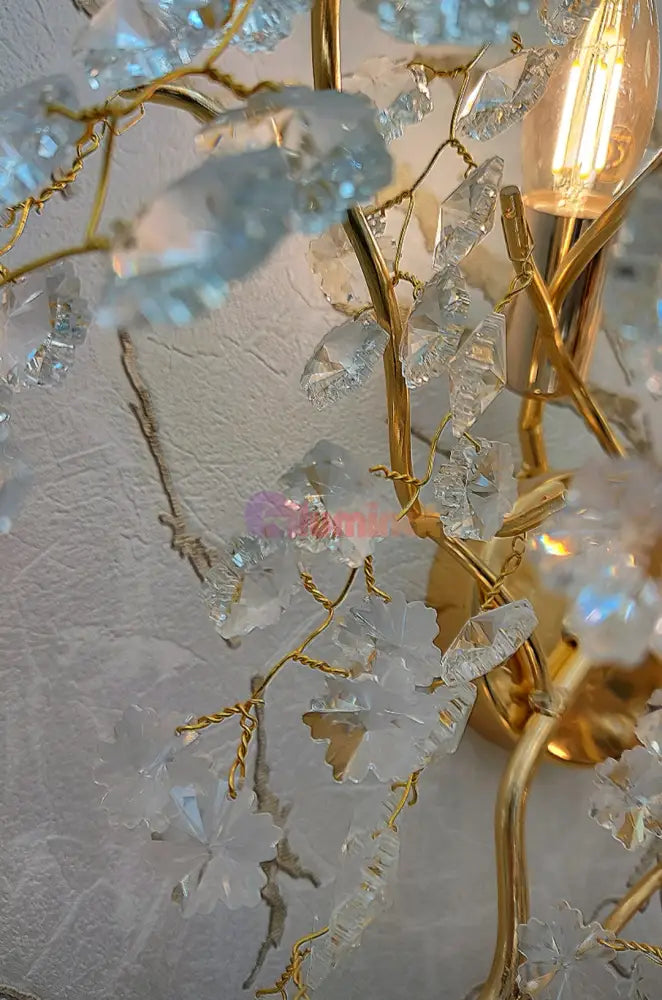 Aplica Perete Cristal Luxury Golden Ravena AURIE / CRISTAL / APLICA PERETE Wall Light Fixtures