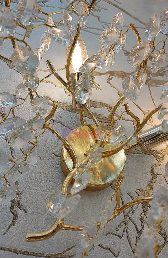 Aplica Perete Cristal Luxury Golden Ravena AURIE / CRISTAL / APLICA PERETE Wall Light Fixtures