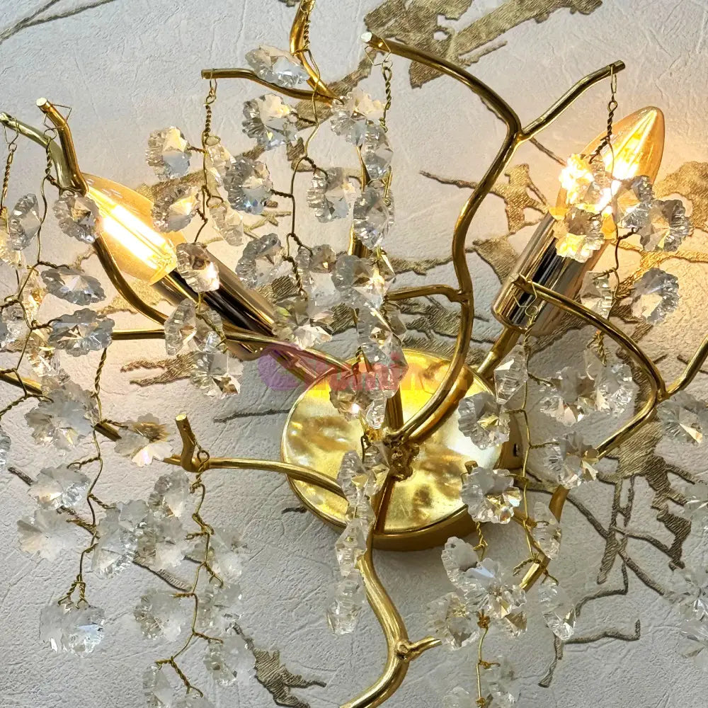 Aplica Perete Cristal Luxury Golden Ravena AURIE / CRISTAL / APLICA PERETE Wall Light Fixtures