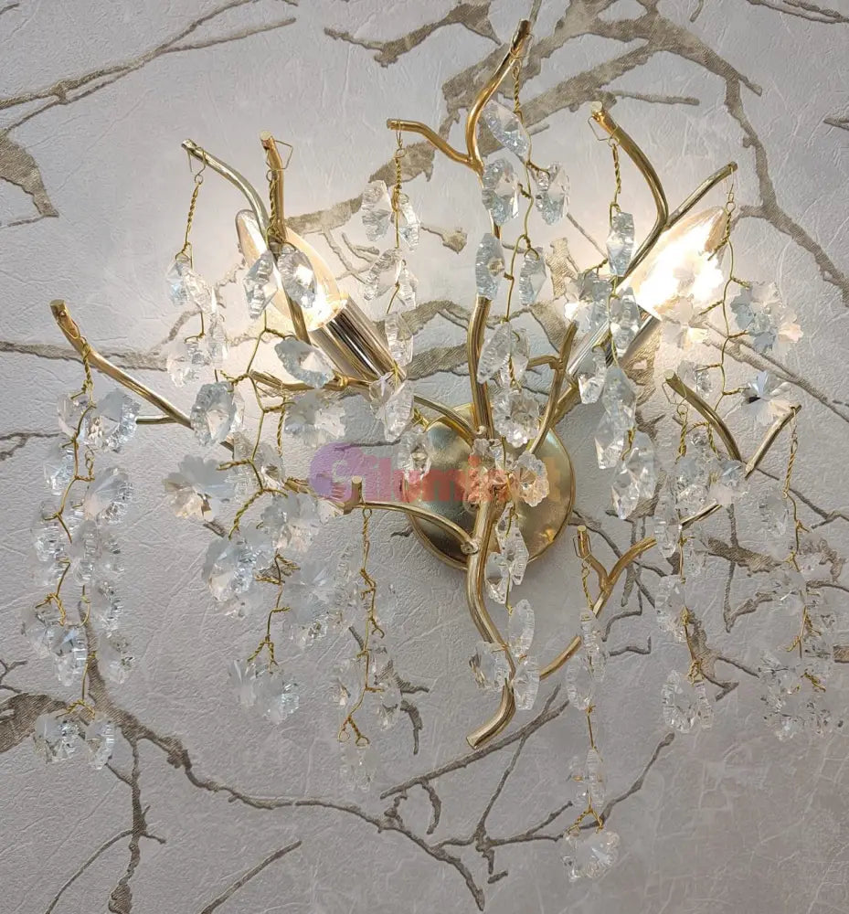 Aplica Perete Cristal Luxury Golden Ravena AURIE / CRISTAL / APLICA PERETE Wall Light Fixtures