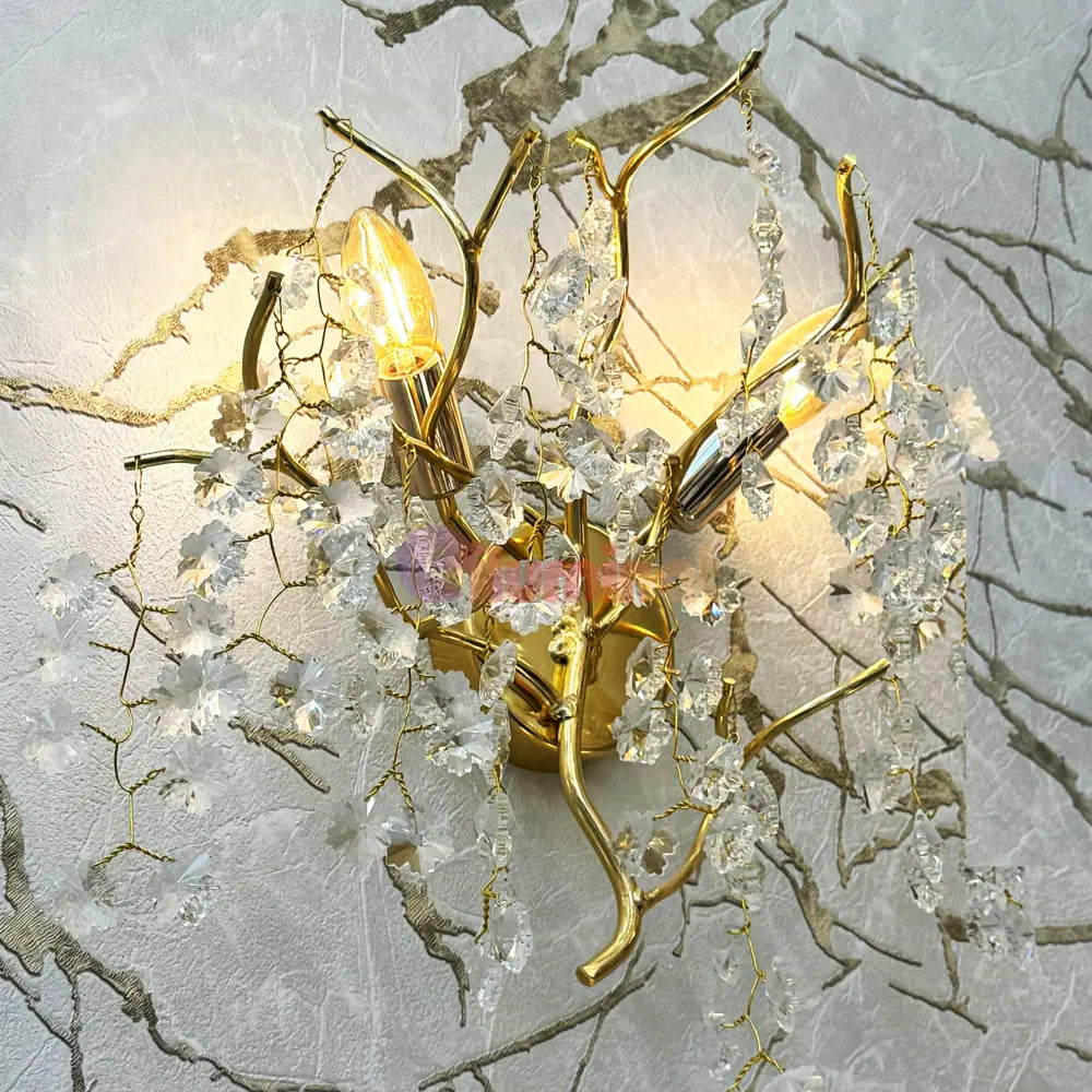 Aplica Perete Cristal Luxury Golden Ravena AURIE / CRISTAL / APLICA PERETE Wall Light Fixtures