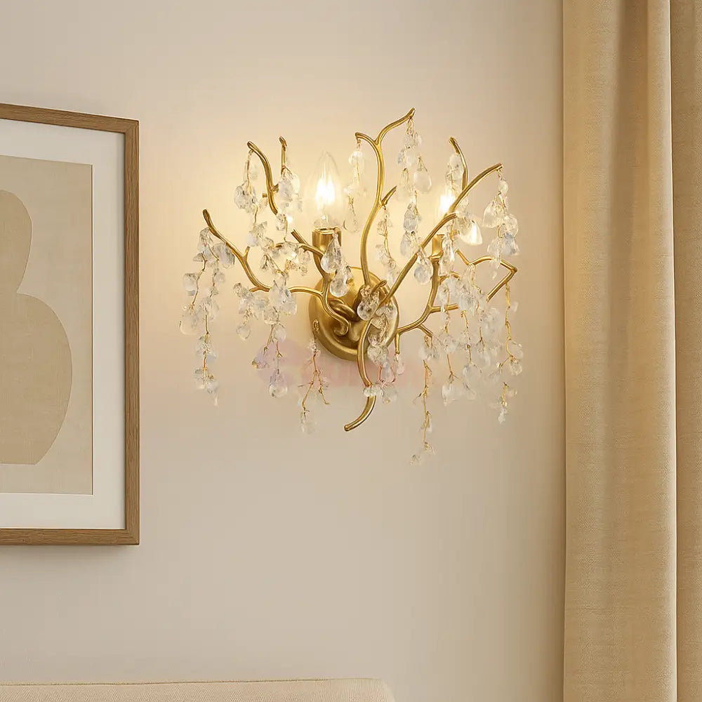 Aplica Perete Cristal Luxury Golden Ravena AURIE / CRISTAL / APLICA PERETE Wall Light Fixtures