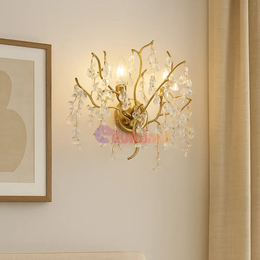 Aplica Perete Cristal Luxury Golden Ravena AURIE / CRISTAL / APLICA PERETE Wall Light Fixtures
