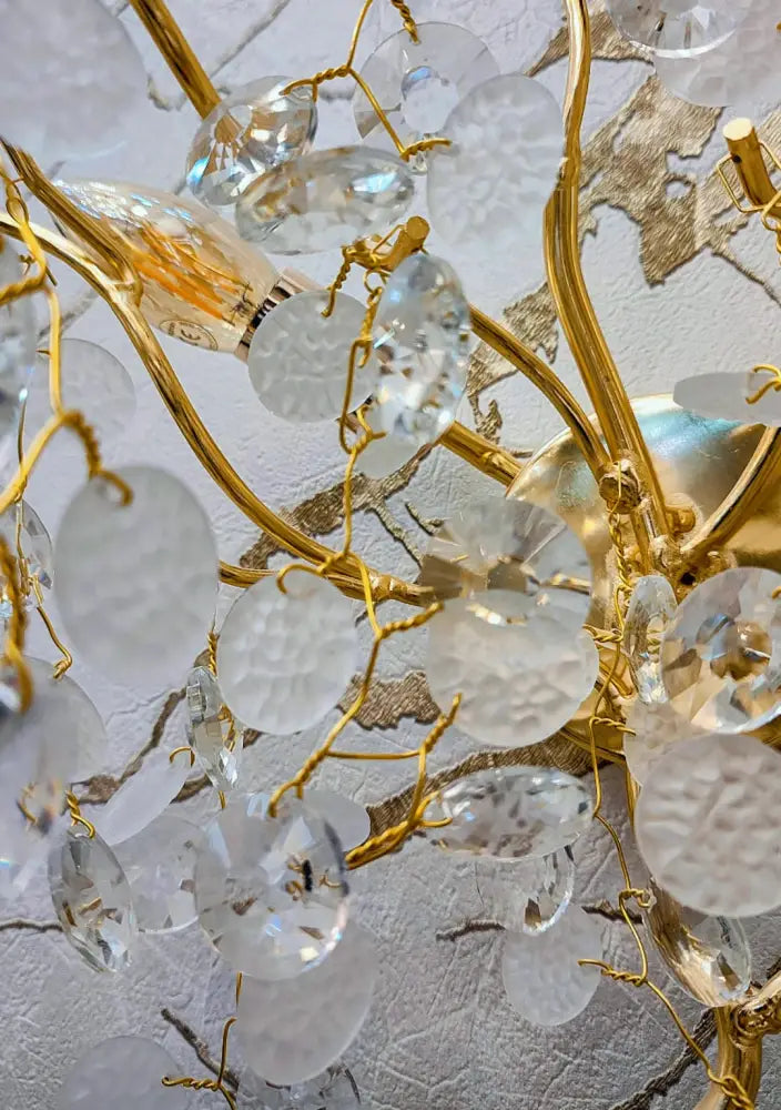 Aplica Perete Cristal Luxury Golden SunFlower AURIE / CRISTAL / APLICA PERETE Wall Light Fixtures
