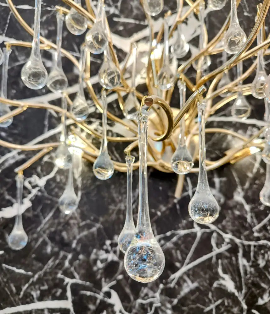 Aplica Perete Cristal Luxury Golden Tears AURIE / CRISTAL / APLICA PERETE Wall Light Fixtures
