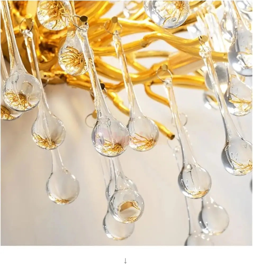 Aplica Perete Cristal Luxury Golden Tears AURIE / CRISTAL / APLICA PERETE Wall Light Fixtures