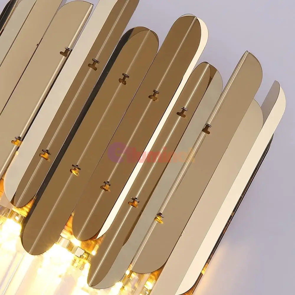Aplica Perete Cristal Shiny Golden Chrome AURIE / CRISTAL / APLICA PERETE Wall Light Fixtures