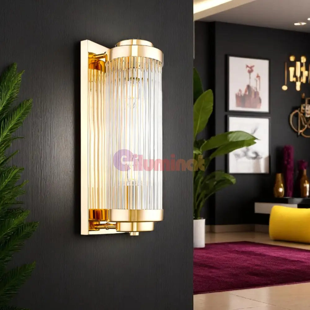 Aplica Perete Gold Luxury Reglabila 2XE14 AURIE / CRISTAL / APLICA PERETE Wall Light Fixtures