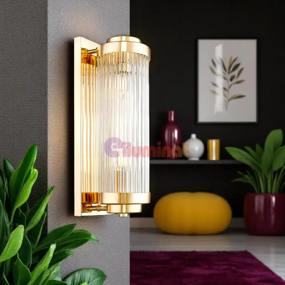 Aplica Perete Gold Luxury Reglabila 2XE14 AURIE / CRISTAL / APLICA PERETE Wall Light Fixtures