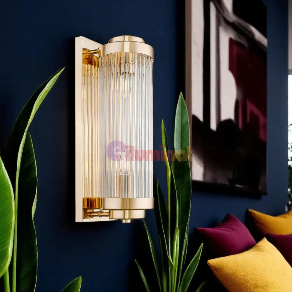 Aplica Perete Gold Luxury Reglabila 2XE14 AURIE / CRISTAL / APLICA PERETE Wall Light Fixtures