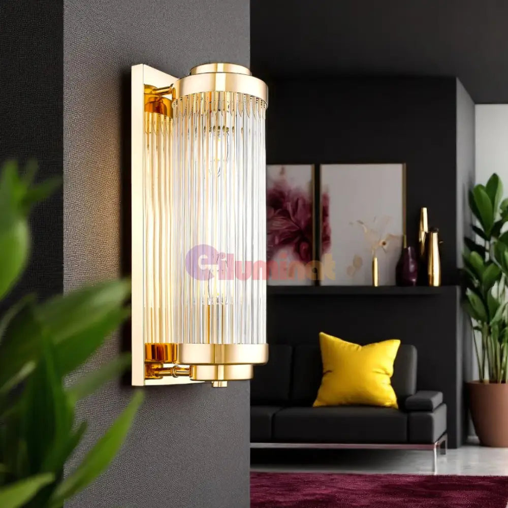 Aplica Perete Gold Luxury Reglabila 2XE14 AURIE / CRISTAL / APLICA PERETE Wall Light Fixtures
