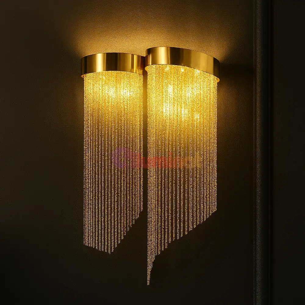 Aplica Perete Golden Chains Deluxe 2xE14 MINIMALIST DESIGN / AURIE / APLICA PERETE Lighting