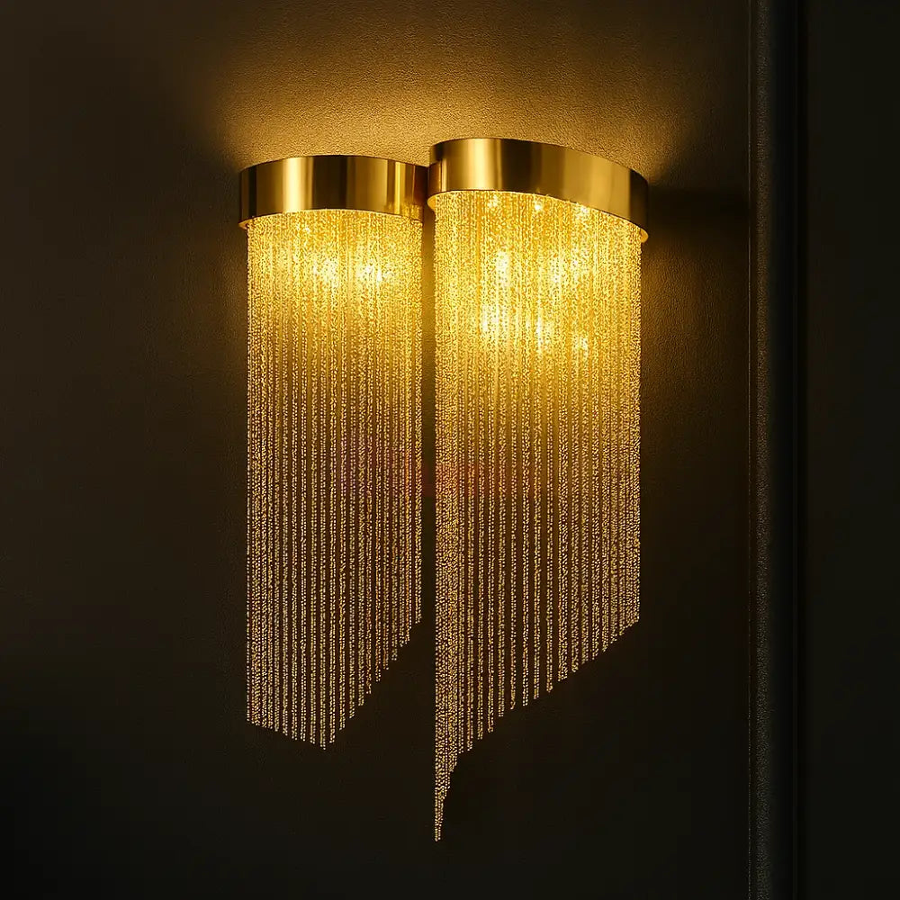 Aplica Perete Golden Chains Deluxe 2xE14 MINIMALIST DESIGN / AURIE / APLICA PERETE Lighting