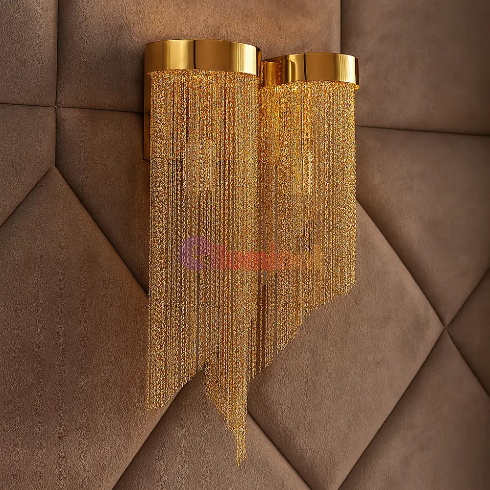 Aplica Perete Golden Chains Deluxe 2xE14 MINIMALIST DESIGN / AURIE / APLICA PERETE Lighting