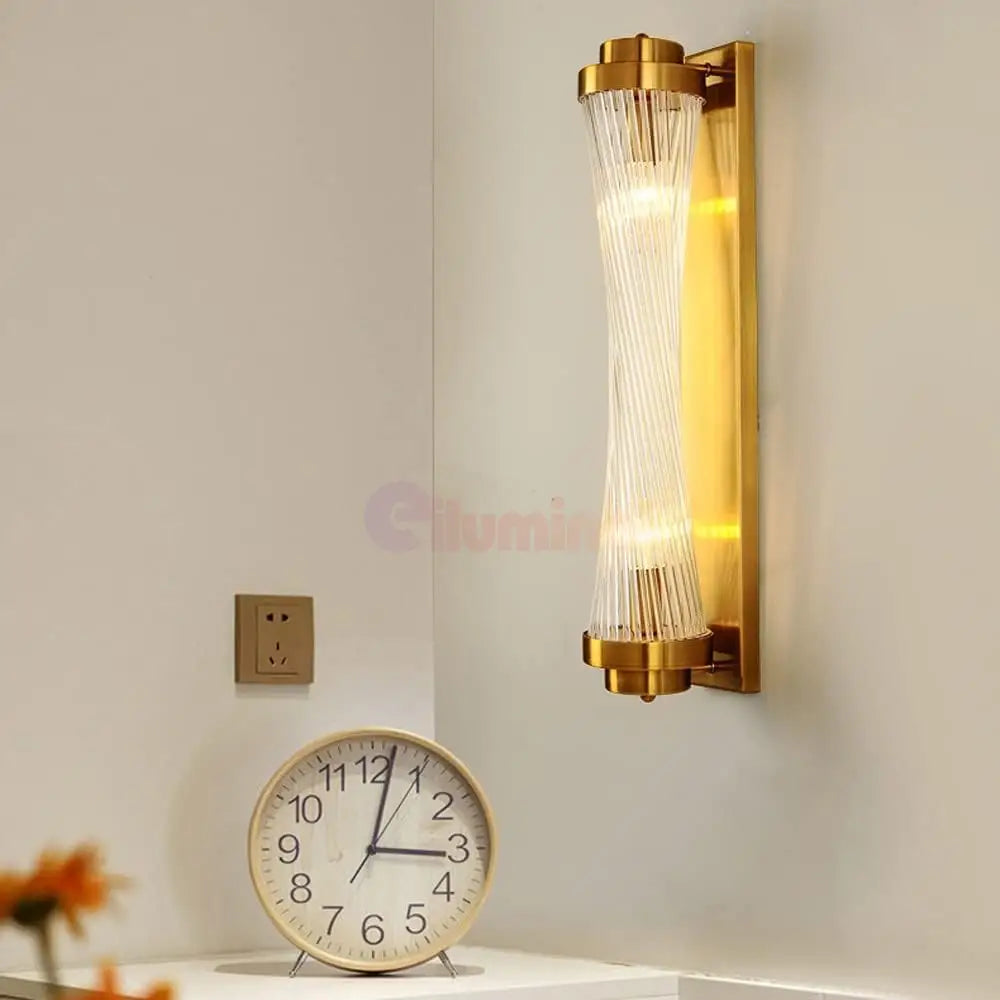 Aplica Perete Luxury Glass Gold Reglabila AURIE / CRISTAL / APLICA PERETE Wall Light Fixtures
