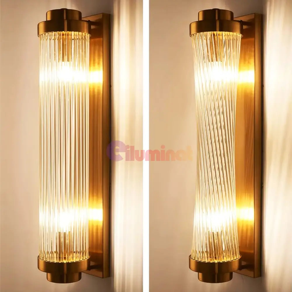 Aplica Perete Luxury Glass Gold Reglabila AURIE / CRISTAL / APLICA PERETE Wall Light Fixtures