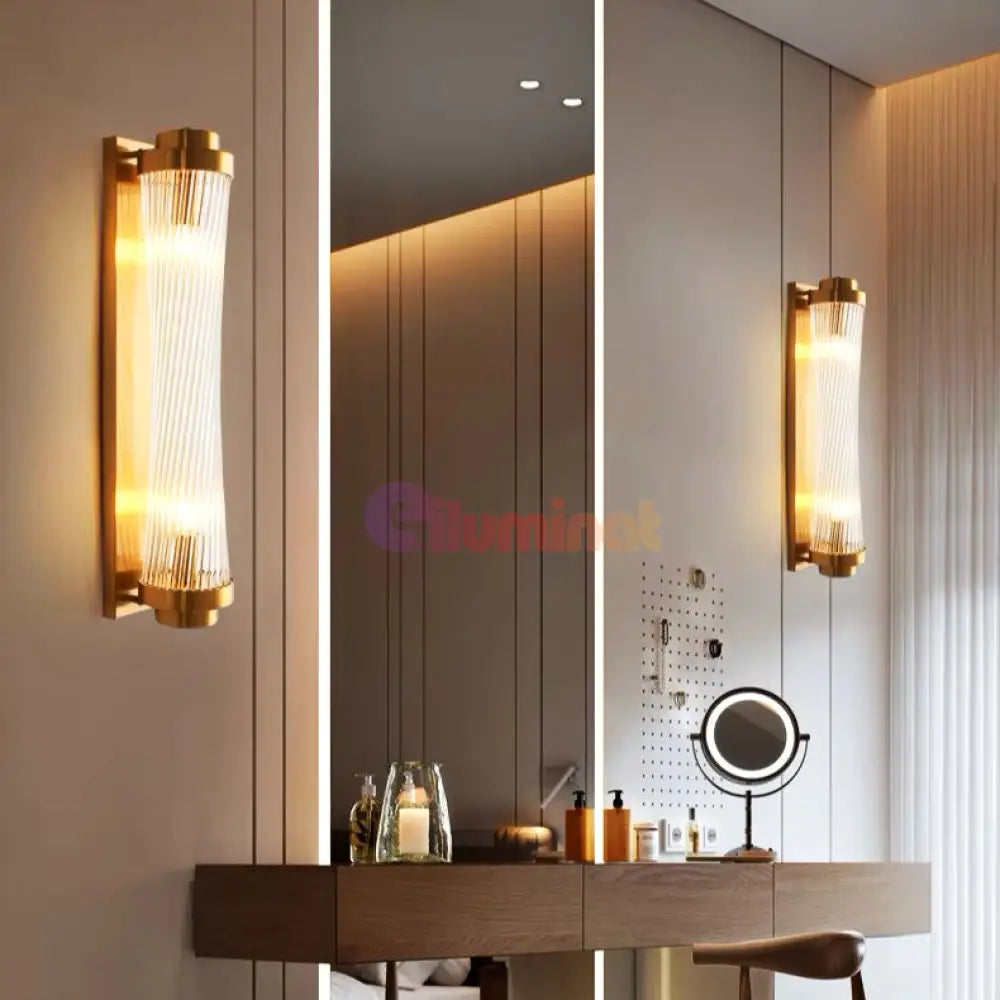 Aplica Perete Luxury Glass Gold Reglabila AURIE / CRISTAL / APLICA PERETE Wall Light Fixtures