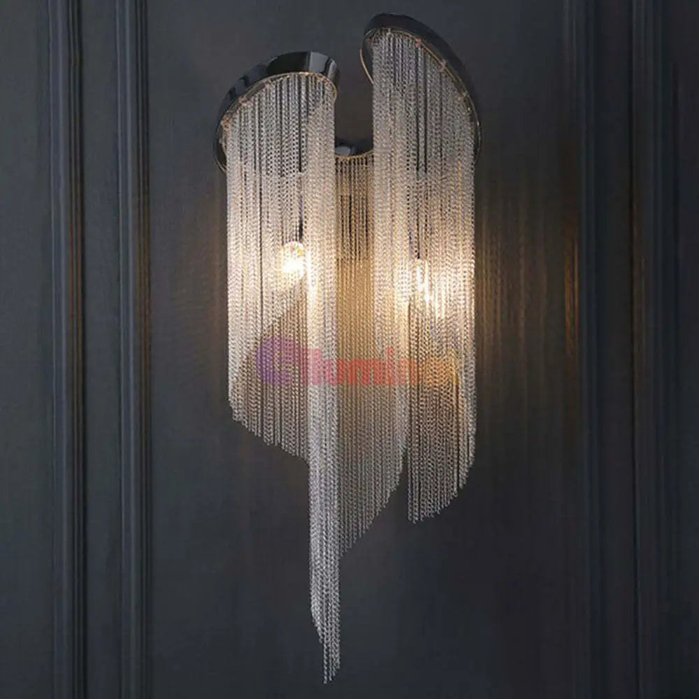 Aplica Perete Silver Chains Deluxe 2xE14 MINIMALIST DESIGN / CHROME / APLICA PERETE Lighting