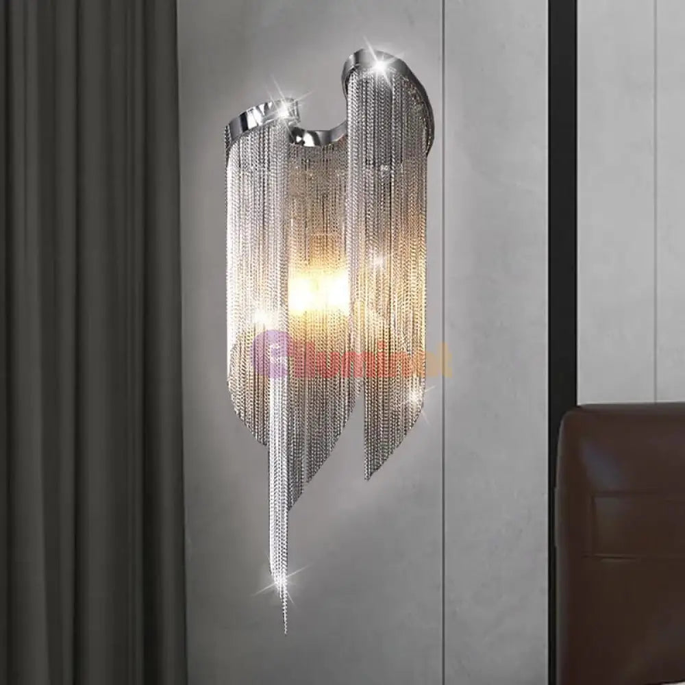 Aplica Perete Silver Chains Deluxe 2xE14 MINIMALIST DESIGN / CHROME / APLICA PERETE Lighting