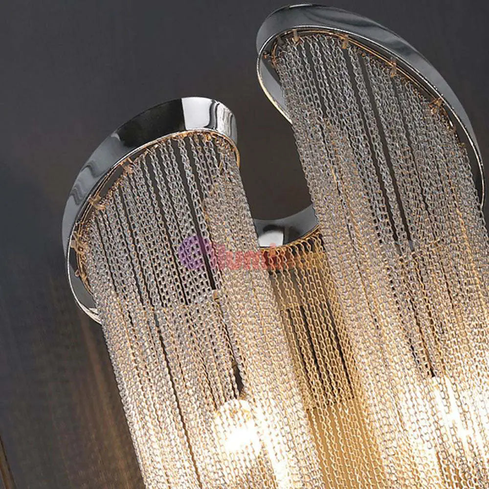 Aplica Perete Silver Chains Deluxe 2xE14 MINIMALIST DESIGN / CHROME / APLICA PERETE Lighting