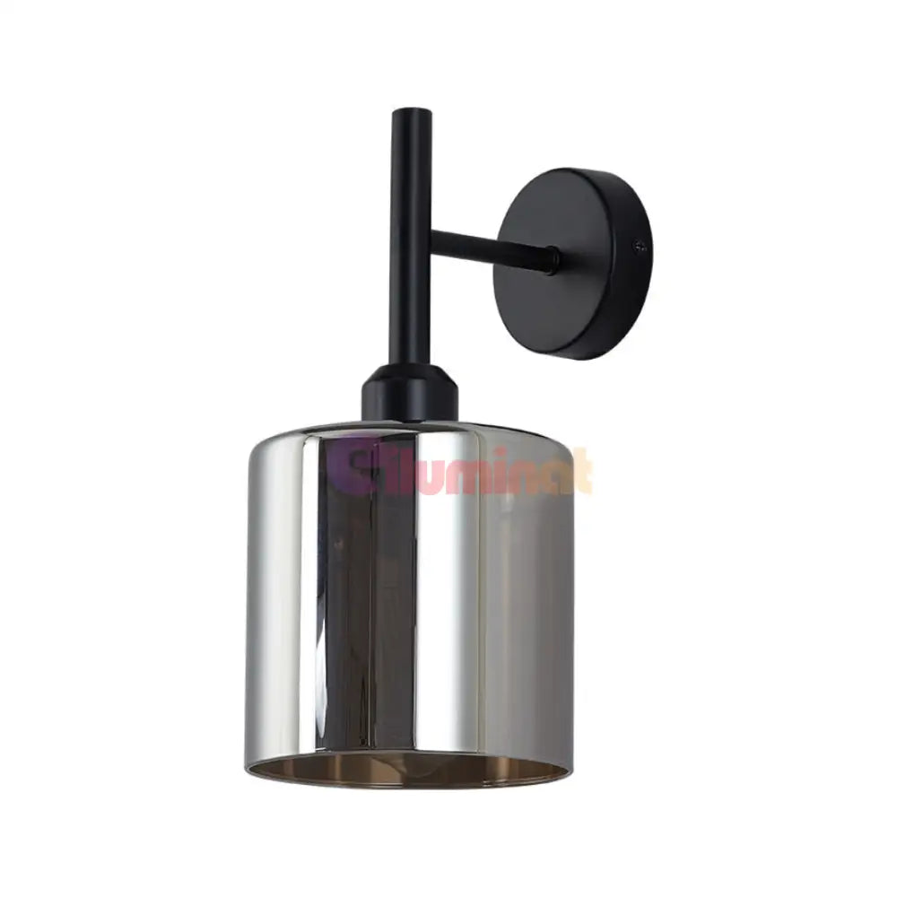 Aplica Perete 1xE27 Smokey NEAGRA / APLICA PERETE / MINIMALIST DESIGN Wall Light Fixtures