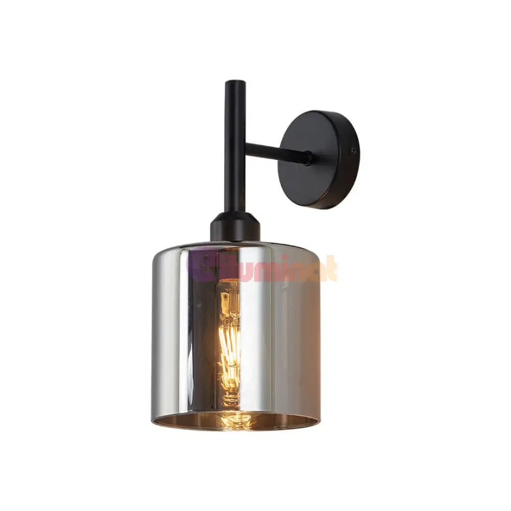 Aplica Perete 1xE27 Smokey NEAGRA / APLICA PERETE / MINIMALIST DESIGN Wall Light Fixtures