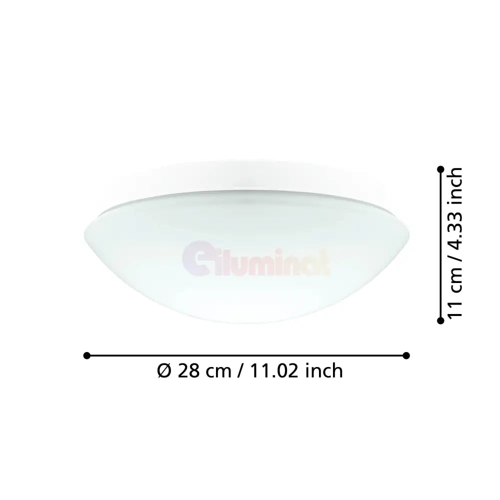 Aplica/Plafonieră BARI-M IP44 White 27.5CM Round EGLO led ceiling light