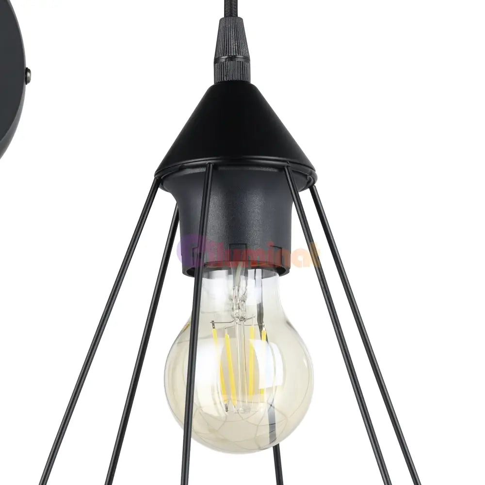 Aplica 1xE27 TARBES EGLO 49081 APLICA PERETE / NEAGRA Wall Light Fixtures