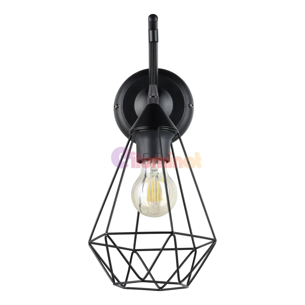 Aplica 1xE27 TARBES EGLO 49081 APLICA PERETE / NEAGRA Wall Light Fixtures