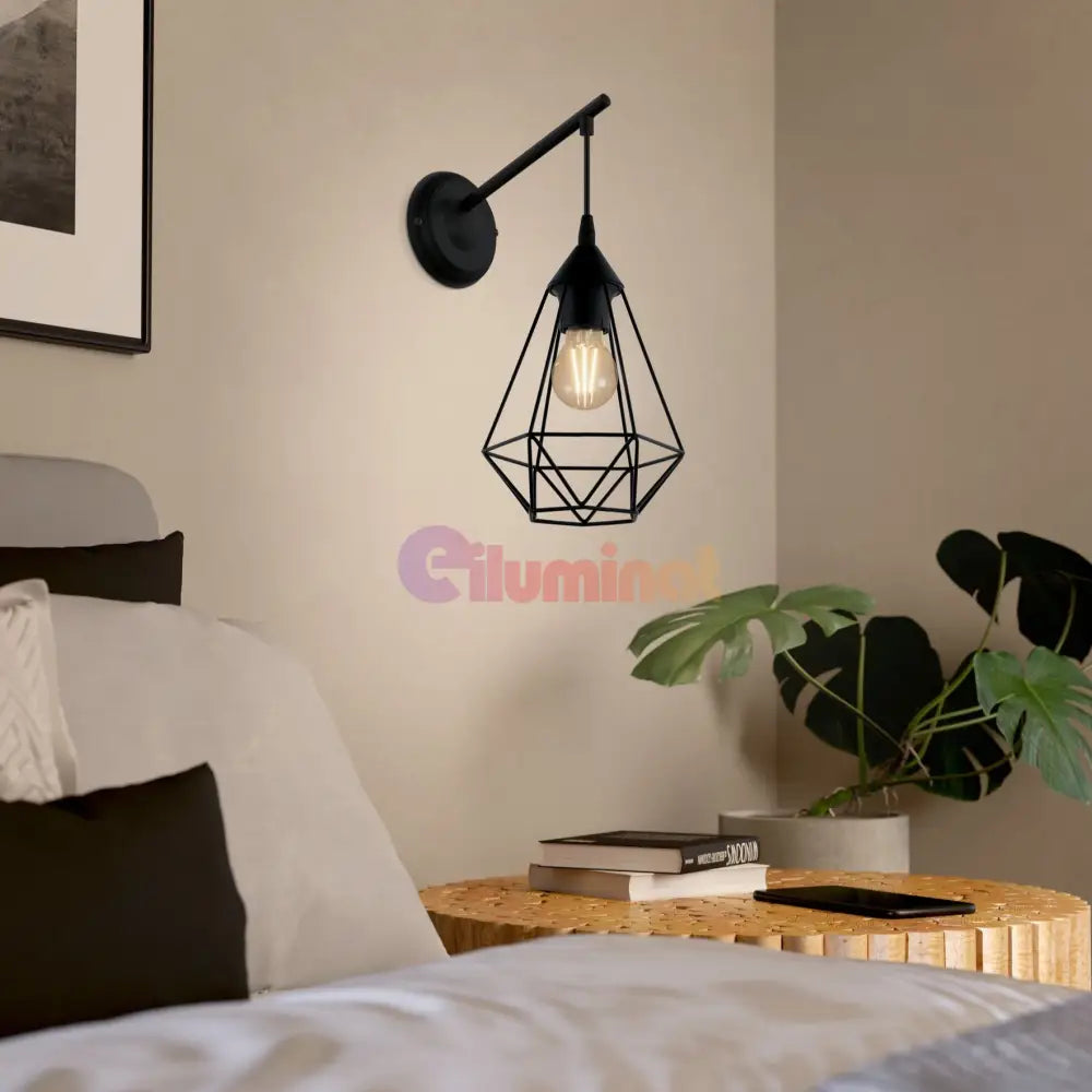 Aplica 1xE27 TARBES EGLO 49081 APLICA PERETE / NEAGRA Wall Light Fixtures