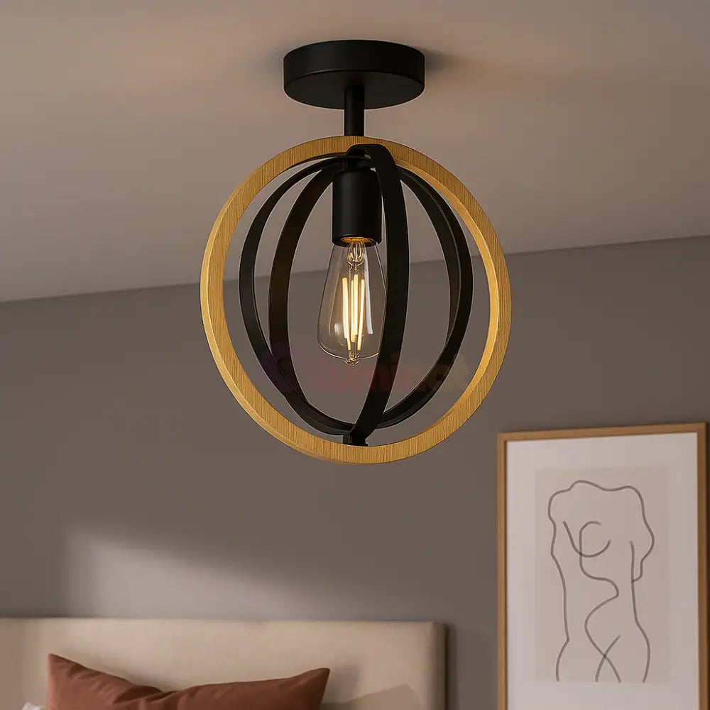 Aplica Vintage BASILDON 1xE27 43736 NEAGRA / VINTAGE SI RETRO DESIGN Lighting