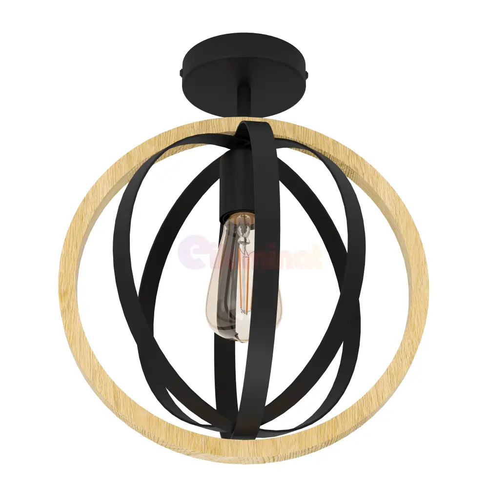 Aplica Vintage BASILDON 1xE27 43736 NEAGRA / VINTAGE SI RETRO DESIGN Lighting