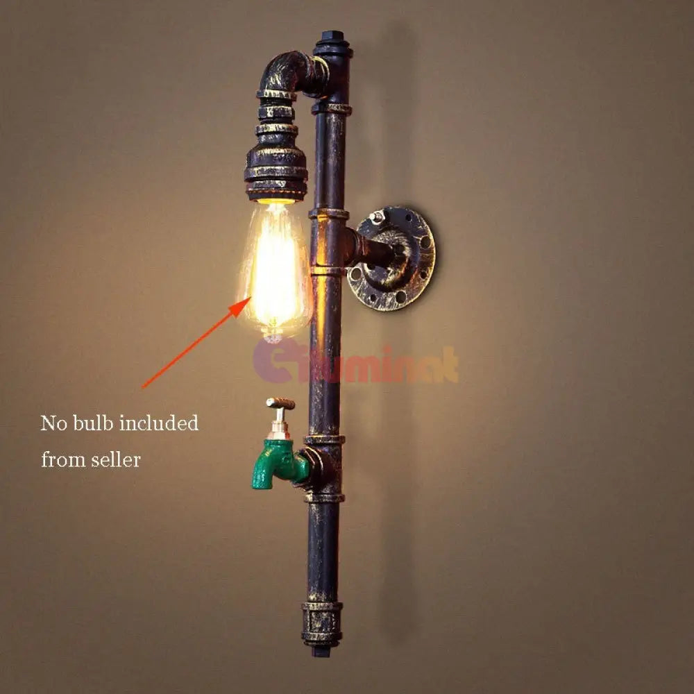 Aplica Vintage Water Pipe Wall Light Fixtures