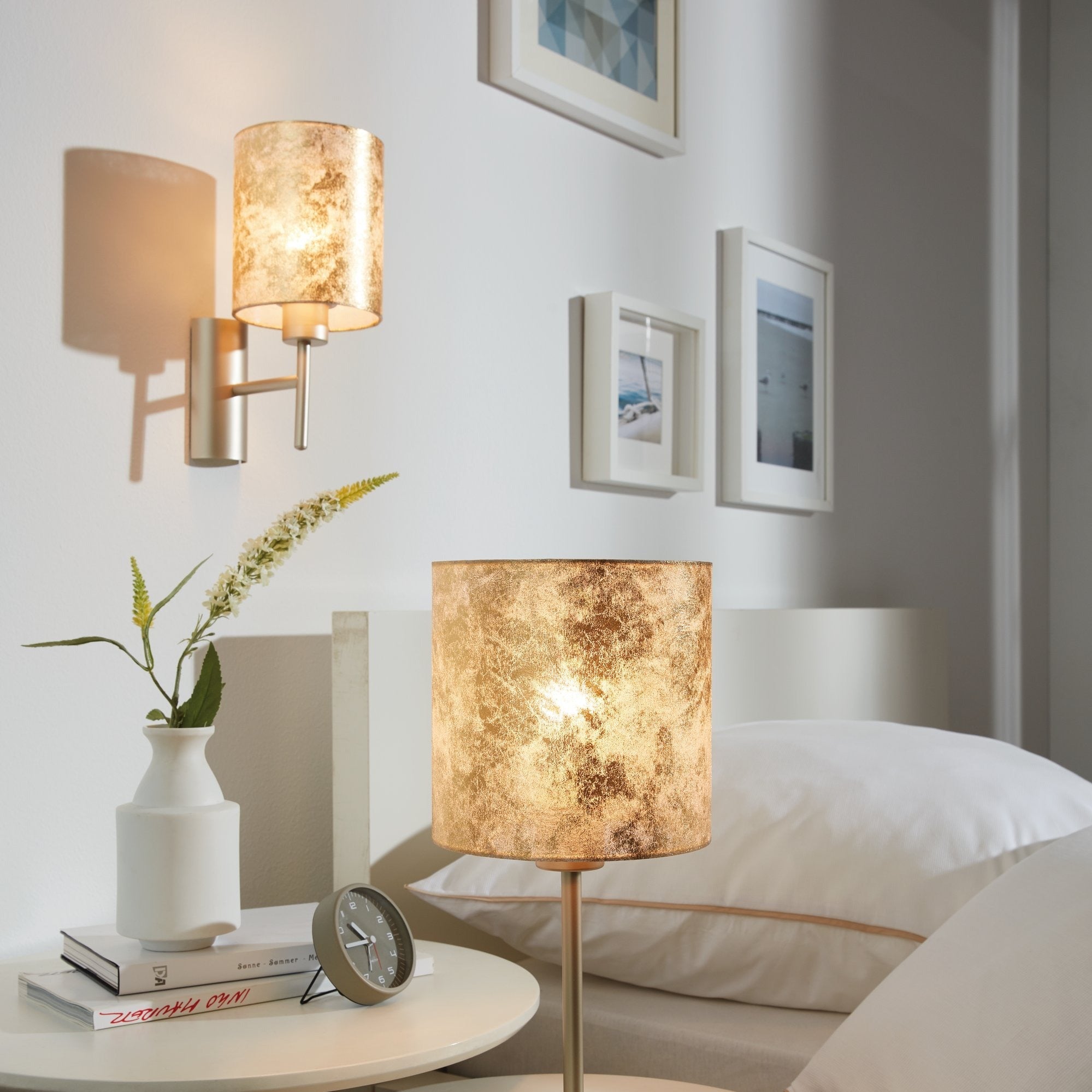 Aplica VISERBELLA 1xE27 EGLO 97645 AURIE / ABAJUR / APLICA PERETE Wall Light Fixtures