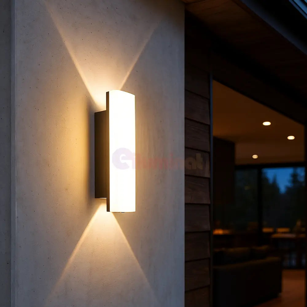 Aplice LED Sora 10w Exterior IP65 Neagra NEAGRA / APLICA PERETE / ALB CALD Wall Light Fixtures