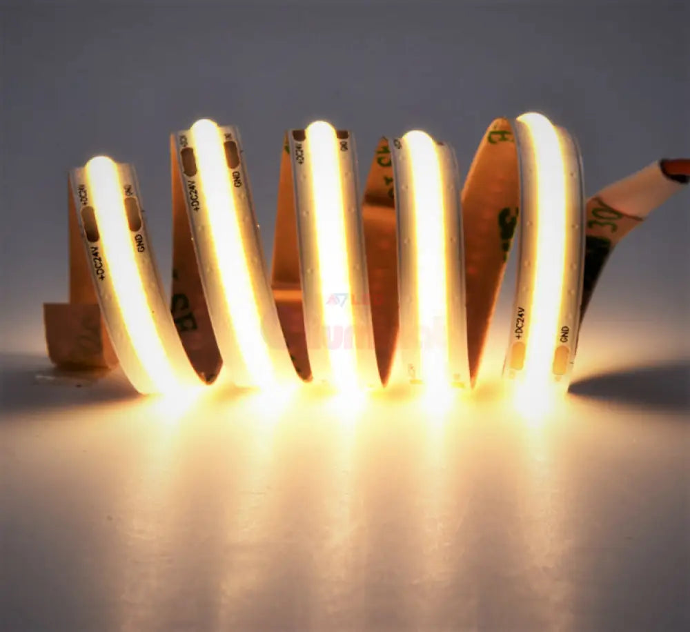 Banda Led 12V Cob Interior - Rola 5 Metri Alb Cald / Ip21-Interior 11W Strips