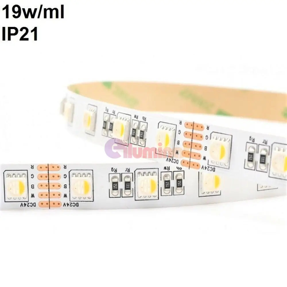 Banda Led 5050 60 Smd-Ml Interior Rgbw Cu Lumina Calda - Rola 5 Metri Strips