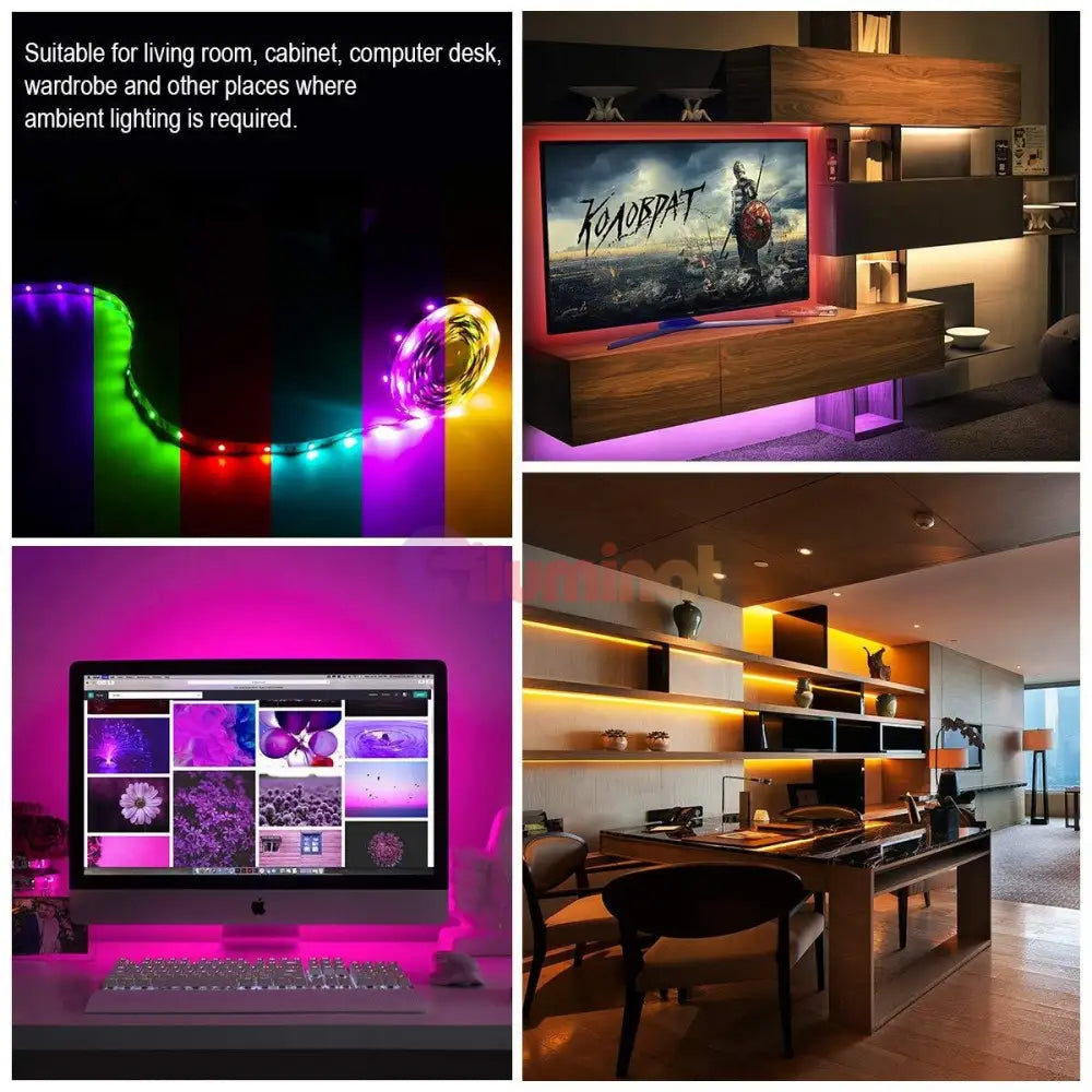 Banda Led 5050 Rgb 30 Smd-Ml Submersibila Ip68 - Rola 5 Metri Strips