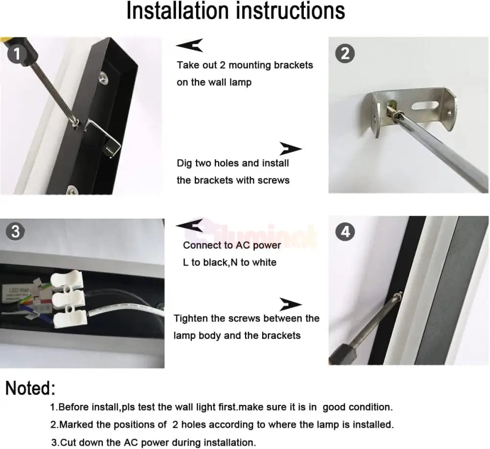 Bara Luminoasa LED Exterior IP65 220V Wall Light Fixtures