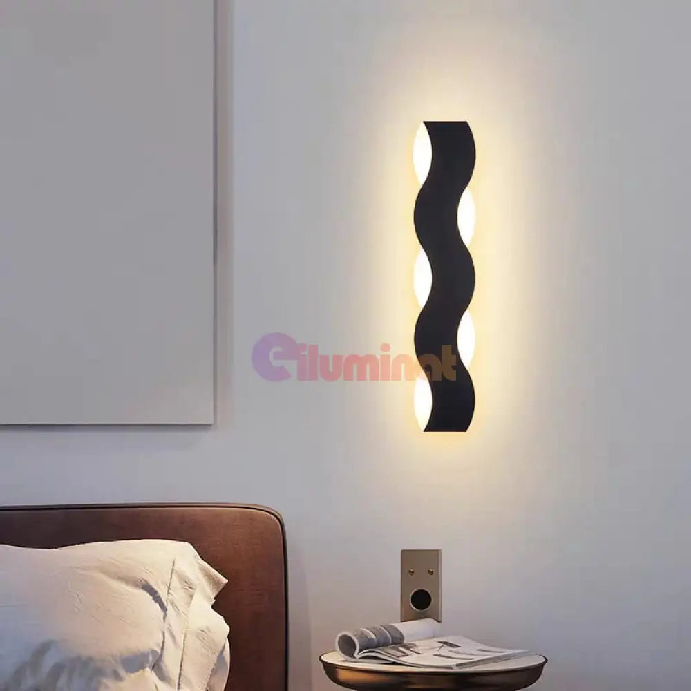 Bara Luminoasa Led Exterior Nordic Style Spiral Ip65 220V 60Cm Wall Light Fixtures