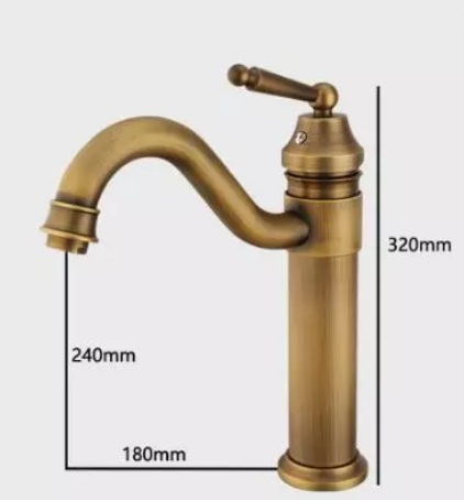 Baterie Lavoar Inalta Bronz Antichizat 1724 Sink Battery