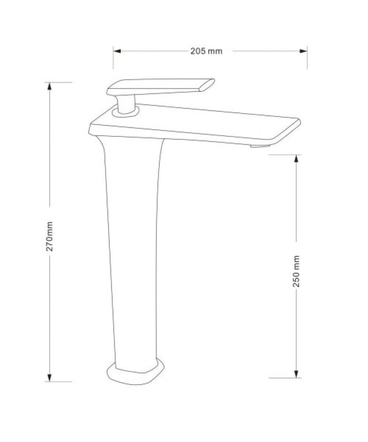Baterie Lavoar Inalta Luxury Line Golden White 004 Sink Battery